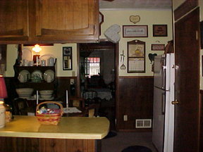 looking into breakfast room from kitchen