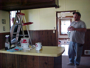 breakfast room, Matt and Ron